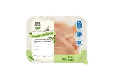 Šviež.višč.broilerių filė kepsniams be antibiotikų WELL DONE, 400 g