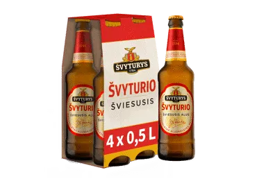 ŠVYTURIO šviesusis alus, 4 vnt., 2 l