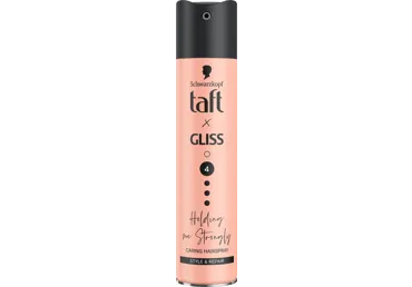 TaftxGliss plaukų lakas "Holding Me Strongly" 250ml Naujiena
