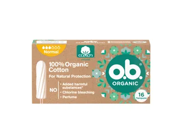 Tamponai O.B. ORGANIC NORMAL, 16 vnt., 16 vnt.