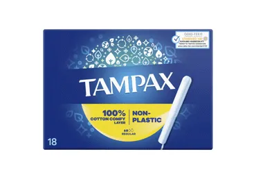 Tamponai TAMPAX Plastic Free, Regular, 18 vnt.