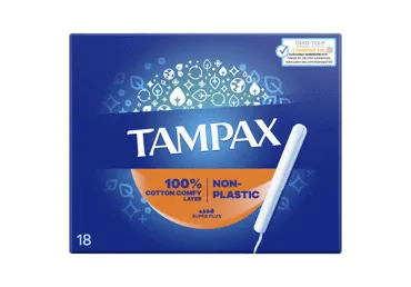 Tamponai TAMPAX Plastic Free, Super Plus, 18 vnt.