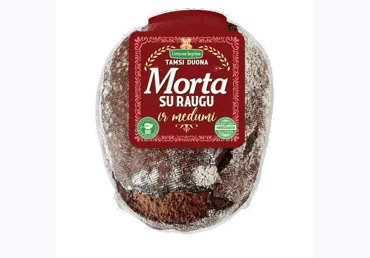 Tamsi raugo duona MORTA su medumi, 500 g