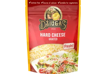 Tarkuotas kietasis sūris be laktozės DŽIUGAS, 40% riebumo, 100 g
