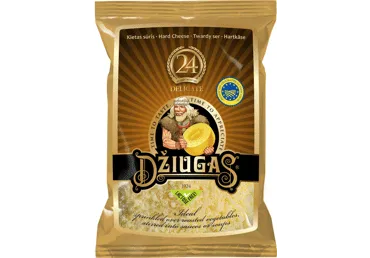 Tarkuotas kietasis sūris DŽIUGAS, brand. 24 mėn., 40 % rieb., 40 g