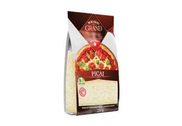 Tarkuotas sūris picai ROKIŠKIO GRAND, 44 % rieb. s. m., 250 g