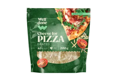 Tarkuotas sūris picai WELL DONE, 43 %, 200 g, 200 g