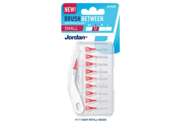 Tarpdančių šepetėliai JORDAN Clinic Brush Between S, 0,5mm,10 vnt.