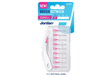 Tarpdančių šepetėliai JORDAN Clinic Brush Between XS, 0,4mm, 10 vnt.
