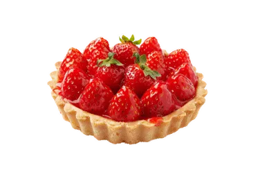 Tartaletė su maskarponės kremu ir braškėmis, 85 g