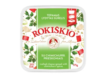 Tepamasis ROKIŠKIO sūrelis su čimičiurio priesk., 23 % rieb., 175 g