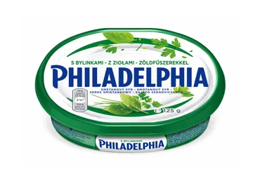 Tepamasis sūris PHILADELPHIA su žolelėmis, 20 % rieb., 125 g