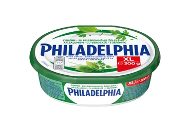 Tepamasis sūris PHILADELPHIA su žolelėmis, 20 % rieb., 300 g