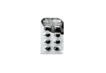 Tepami vitaminai plaukams Ellips Shiny Black, 8x1 ml