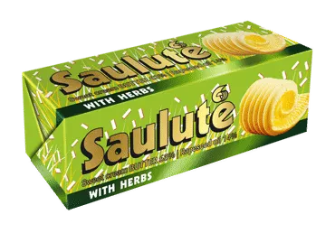 Tepusis riebalų mišinys SAULUTĖ su žolelėmis, 66 % rieb., 100 g