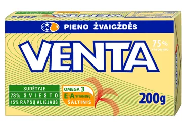 Tepusiųjų riebalų mišinys VENTA, 75 % rieb., 200 g