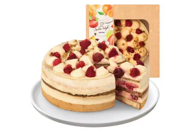 TIRAMISU tortas su avietėmis, mažas, 1 kg