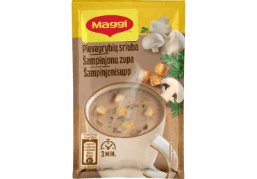 Tirpi pievagrybių sriuba su skrebučiais MAGGI 5 MINUTES, 14 g