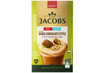Tirpiosios kavos gėrimas JACOBS 3IN1 DUBAI CHOCOLATE, 120 g