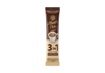 Tirpiosios kavos gėrimas MONTE PERO 3 IN 1, 17.5 g