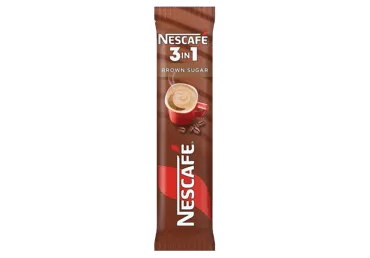 Tirpiosios kavos gėrimas NESCAFÉ 3 IN 1 su ruduoju cukrumi, 16.5 g
