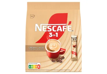 Šķīstošās kafijas dzēriens 3in1 NESCAFE Creamy Latte 10x15g