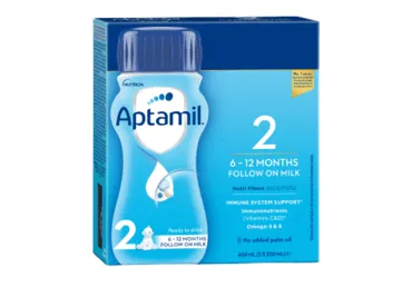 Tolesnio maitinimo pieno mišinys APTAMIL 2 (nuo 6 mėn.), 400 ml