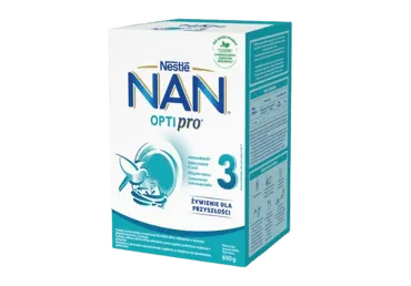 Tolesnio maitinimo pieno mišinys NAN OPTIPRO 3, nuo 12 mėn., 650 g