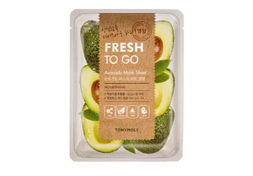 TONYMOLY Fresh To Go Avocado Mask Sheet Lakštinė veido kaukė su avokadu, 25 g.