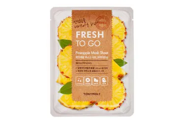 TONYMOLY Fresh To Go Pineapple Mask Sheet Lakštinė veido kaukė, 20 g