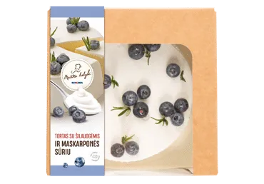 Tortas su šilauogėmis ir maskarponės sūriu, 1 kg