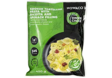 Torteliniai NOWACO su sūrio ir grietinėlės padažu, 450 g