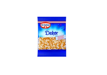 Tortų pabarstukai DR. OETKER, auksiniai perlai, 10 g