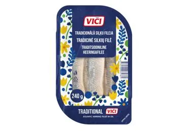 Tradicinė silkių filė aliejuje VIČI , 240 g