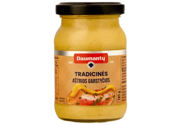 Tradicinės DAUMANTŲ aštriosios garstyčios, 185 g