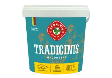 TRADICINIS KĖDAINIŲ majonezas, 40 % rieb., 1 kg