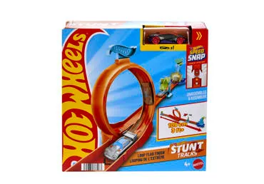 Trasa su kilpa ir šuoliu HOT WHEELS STUNT TRACKS
