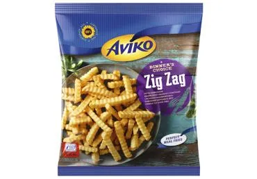 Traškios keptos figūrinės bulvės CRISPY CRINCLE, 1500 kg