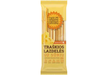 Traškios lazdelės SAULĖS GRŪDAS su sūriu, 125 g