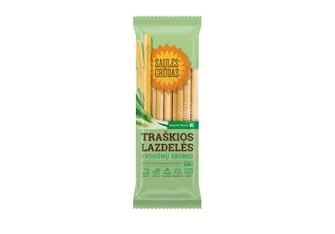 Traškios lazdelės SAULĖS GRŪDAS su svogūnais, 125 g