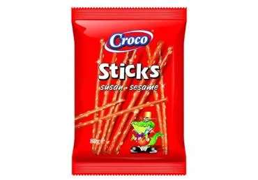 Traškios lazdelės su sezamais CROCO, 80 g