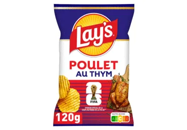 Traškučiai LAY'S SAVEUR POULET AU THYM, 120 g