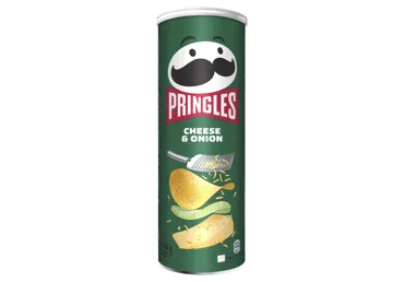 Traškučiai PRINGLES, sūrio ir svogūnų skonio, 165 g