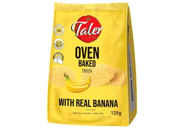 Traškučiai su bananais TALER, 135 g