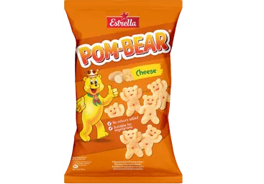 Traškus bulvių užkandis su sūriu ESTRELLA POM BEAR, 65 g