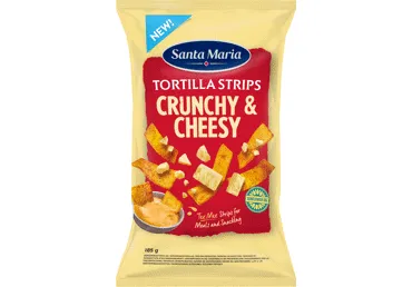 Traškūs kukurūzų traškučiai SANTA MARIA sūrio skonio, 185 g