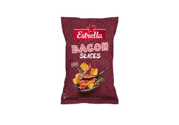 Traškus kvietinis užkandis šoninės skonio ESTRELLA BACON SLICES, 110 g