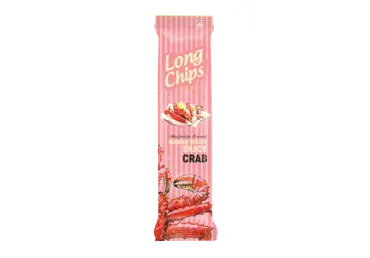 Traškus užkandis LONG CHIPS, krabų skonio, 75 g