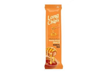 Traškus užkandis LONG CHIPS, medaus ir barbekiu skonio, 75 g