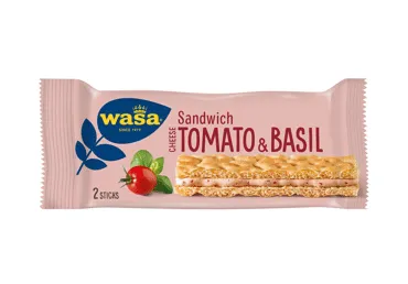Traškus užkandis su įdaru WASA, pomidorų ir bazilikų sk., 40 g